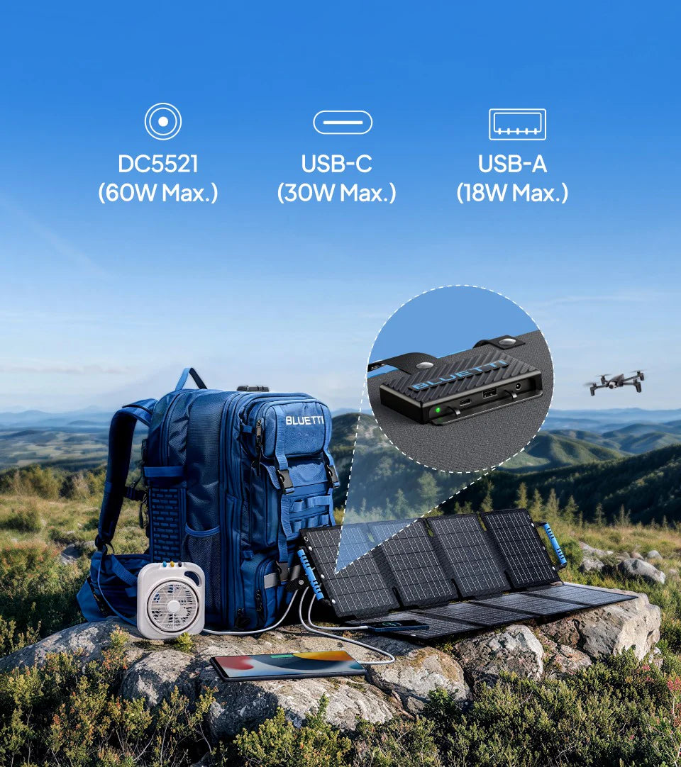 Bluetti SORA 60 Portable Foldable Monocrystalline 60W Solar Panel