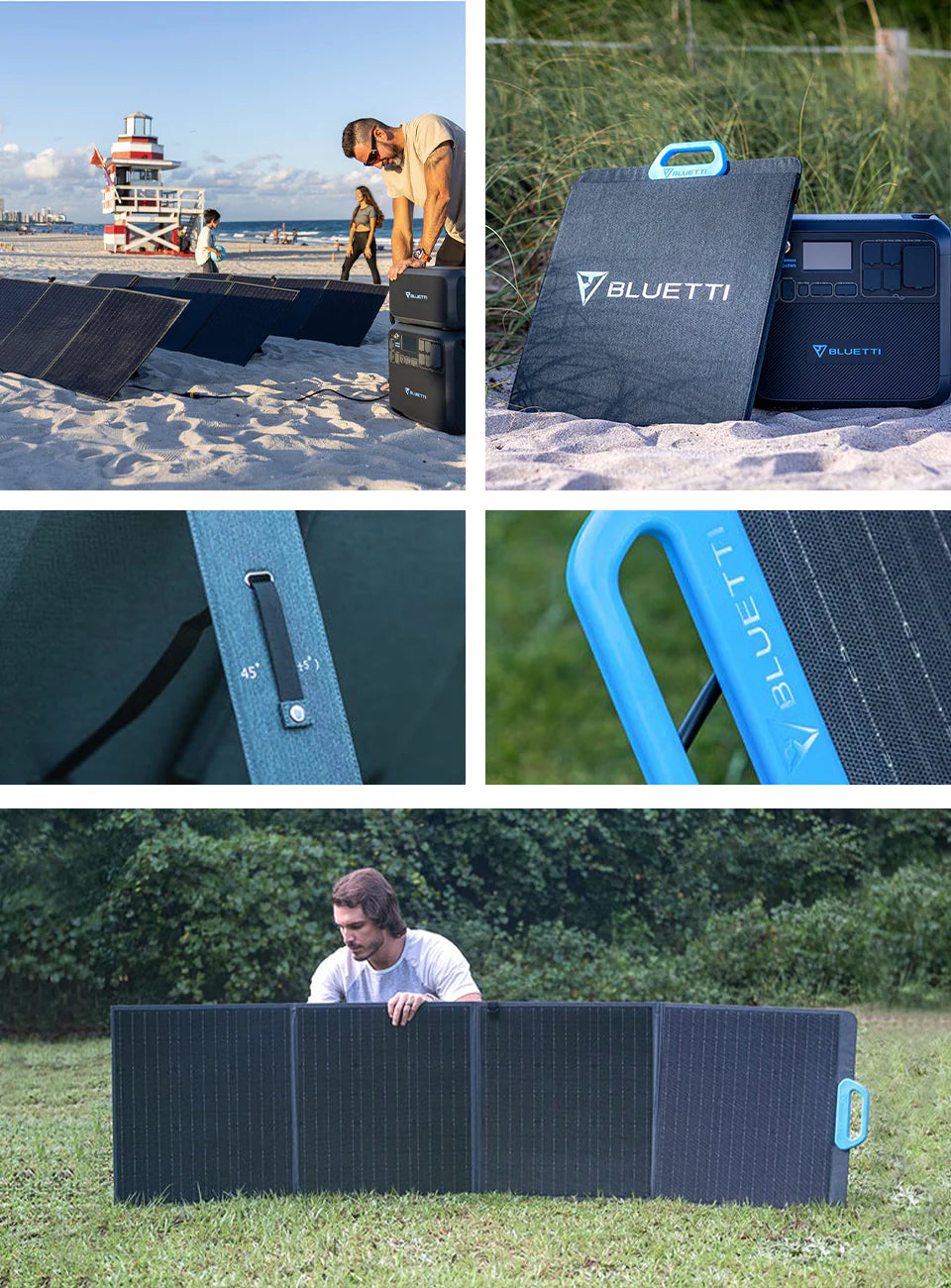 BLUETTI PV120 Foldable / Portable Monocrystalline Cells Solar Panel 120W
