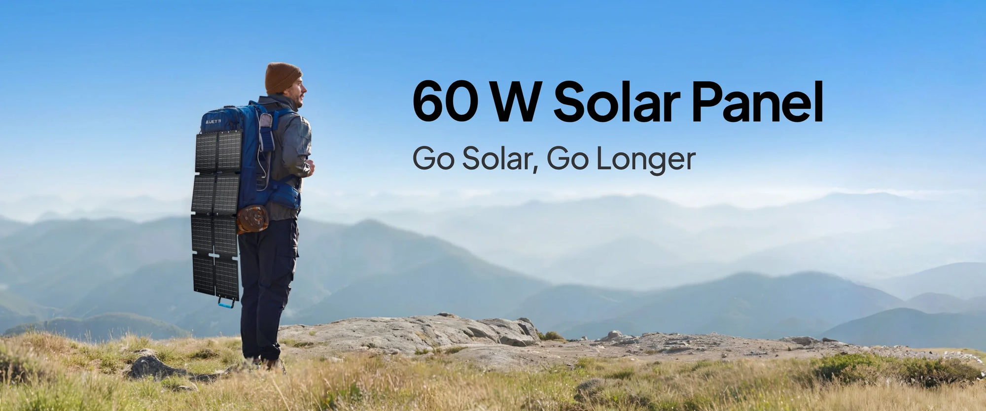 BLUETTI PV60F Portable Foldable Monocrystalline 60W Solar Panel