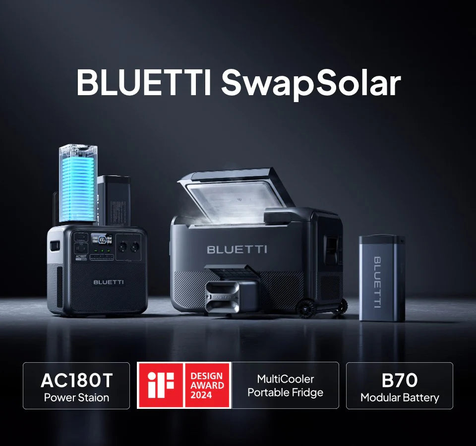 BLUETTI AC180T Solar Portable Power Station 1800W / 1433Wh