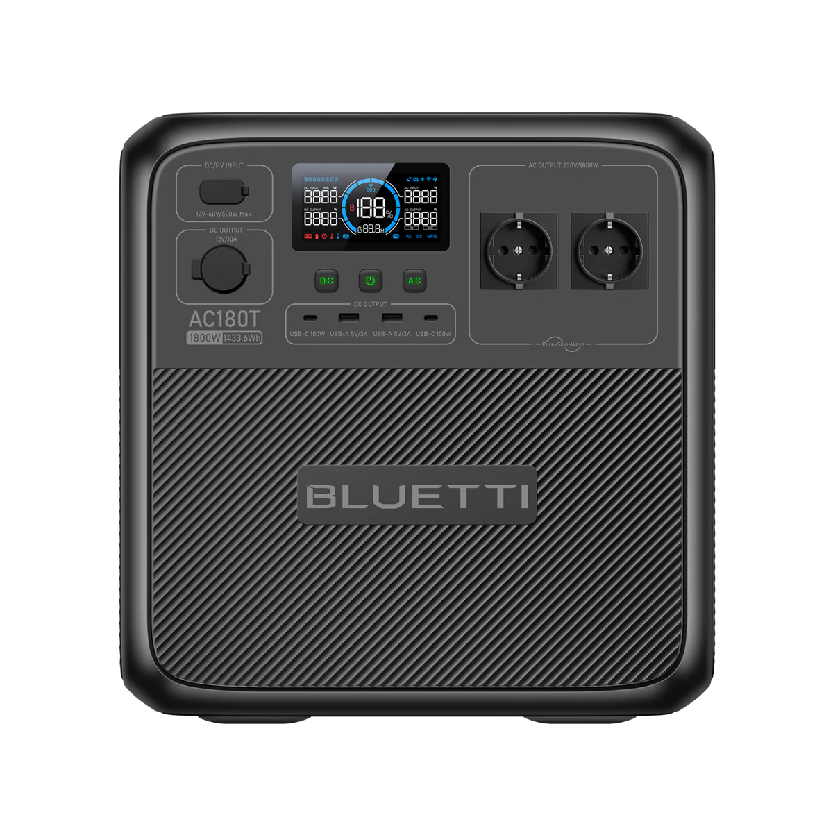 Bluetti BLUETTI AC180T Solar Portable Power Station 1800W / 1433Wh