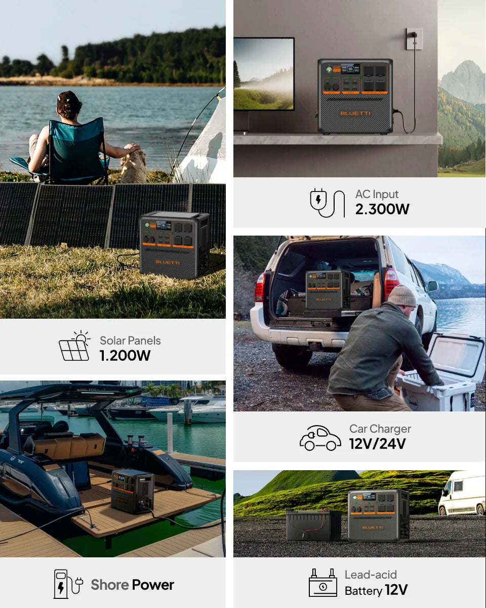BLUETTI AC240P Portable Power Station 2400W 1843Wh