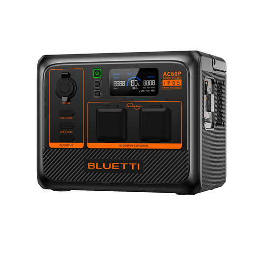 Bluetti BLUETTI AC60P PREMIUM Portable Battery Power Station 504Wh, 600w