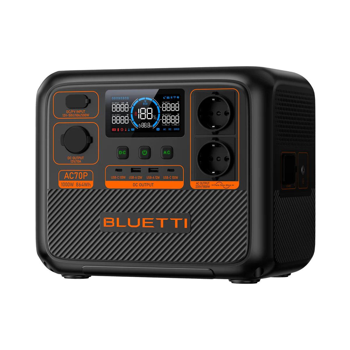 Bluetti BLUETTI AC70P Portable Power Station 1000W 864Wh