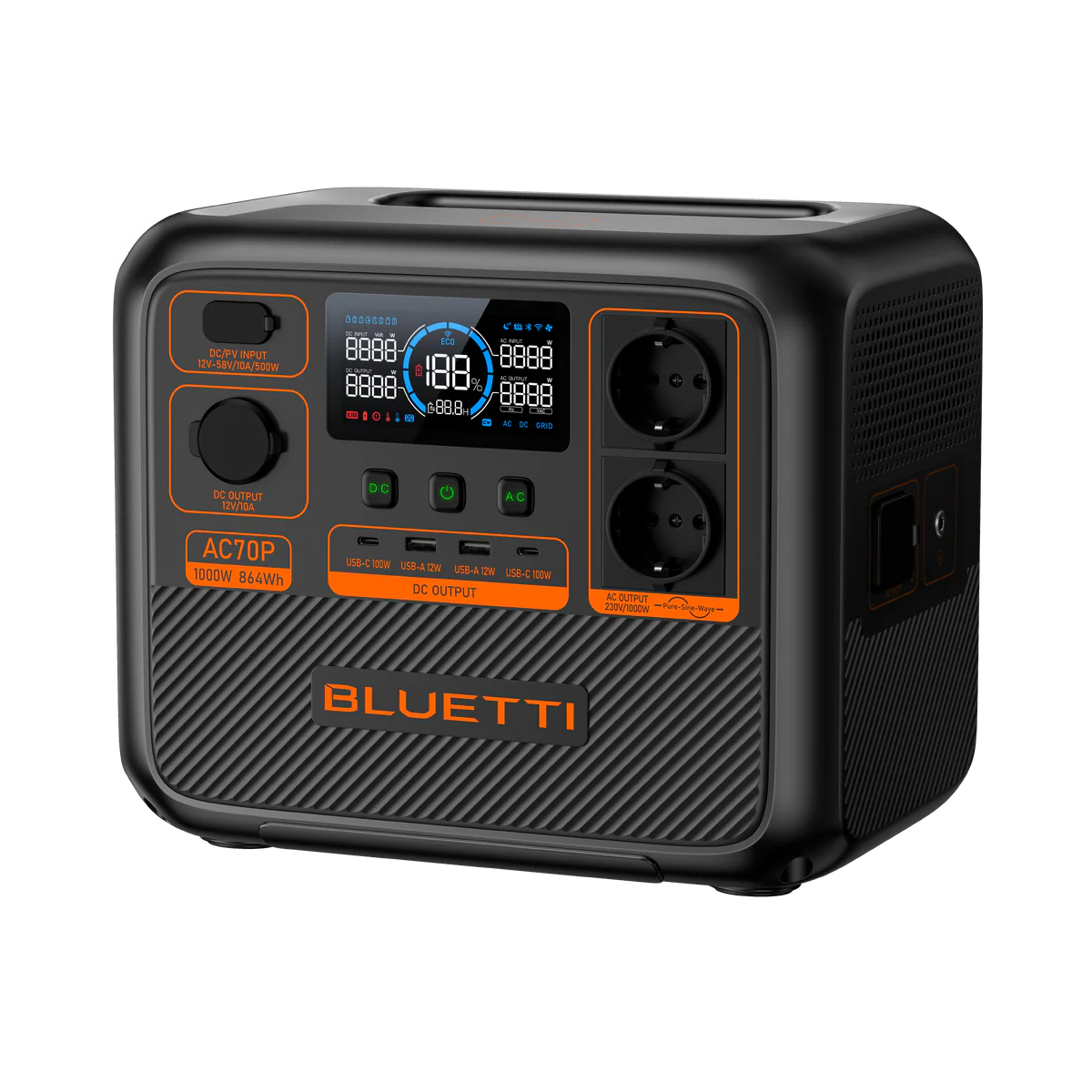 Bluetti BLUETTI AC70P Portable Power Station 1000W 864Wh