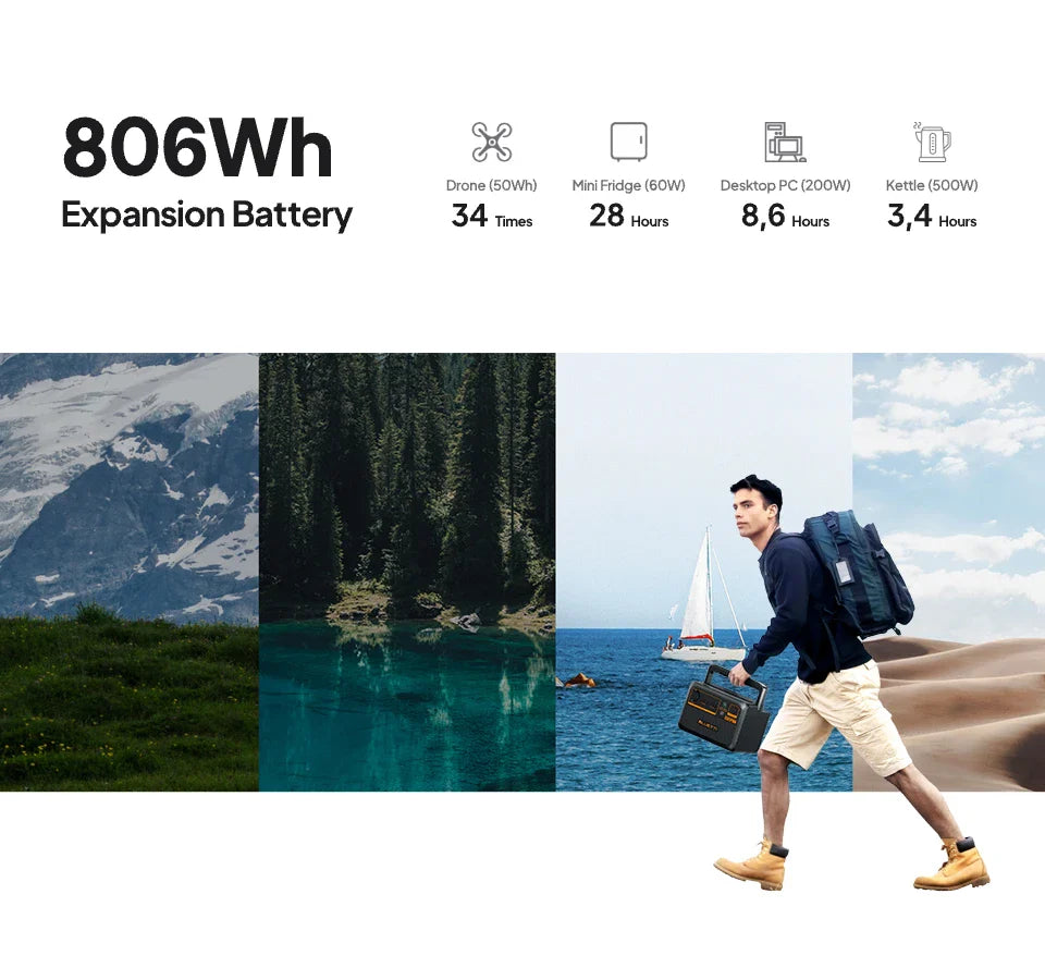 Bluetti B80P Expansion Portable Battery 806Wh