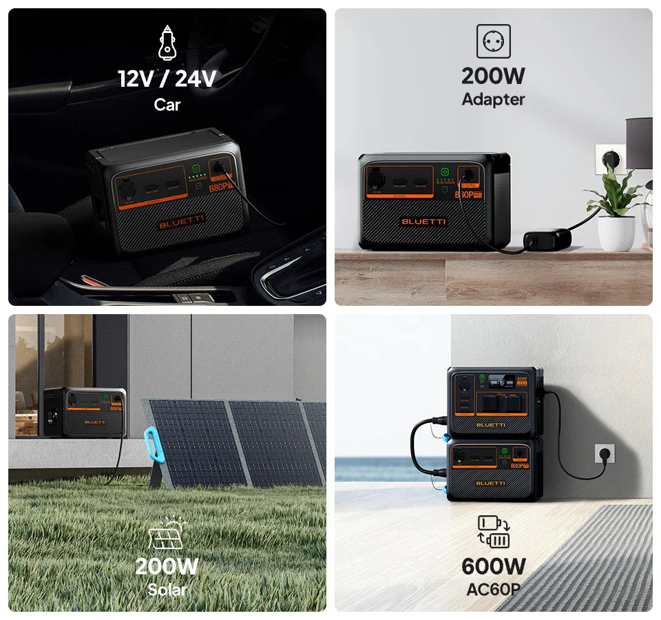 Bluetti B80P Expansion Portable Battery 806Wh