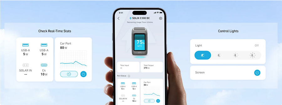 Anker SOLIX C300X DC 288Wh 300w Portable Battery Power Station
