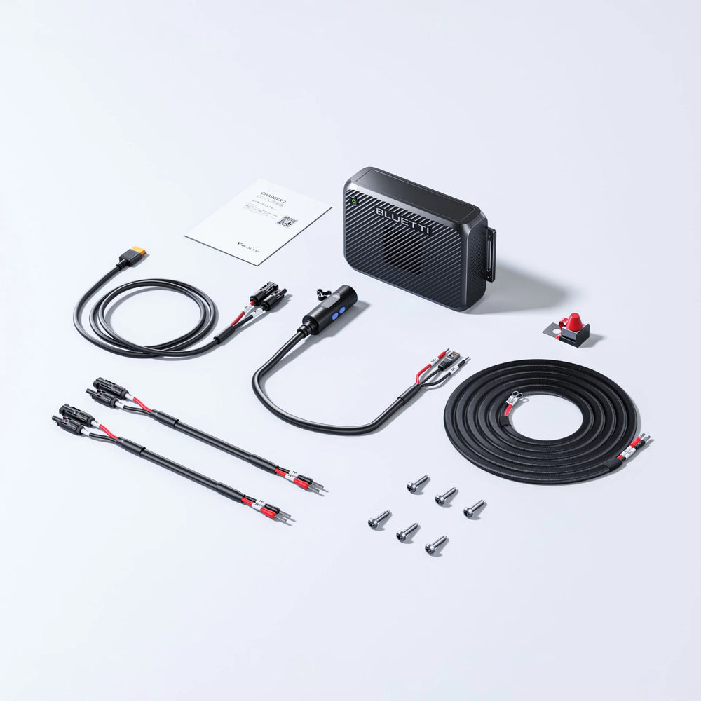 BLUETTI Charger 2 Alternator & Solar Dual DC Charger 1200W with Wiring Kit