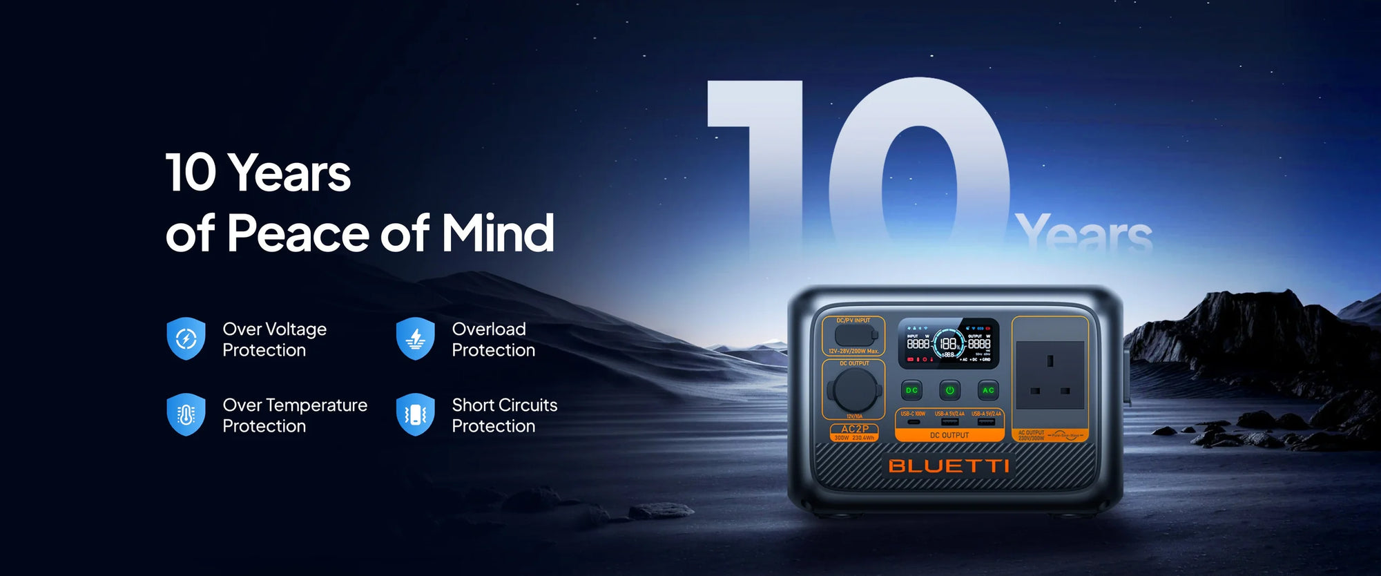 Bluetti AC2P Portable Power Station 300W 230Wh