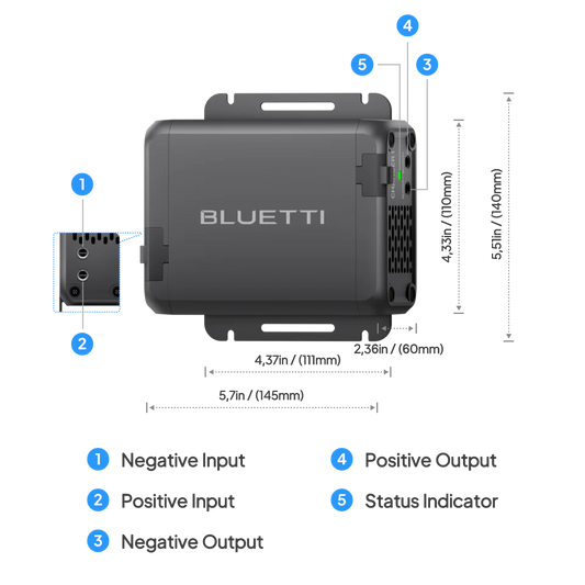 Bluetti BLUETTI Fast Charger 1 & Wiring Bundle 560W Alternator Charger