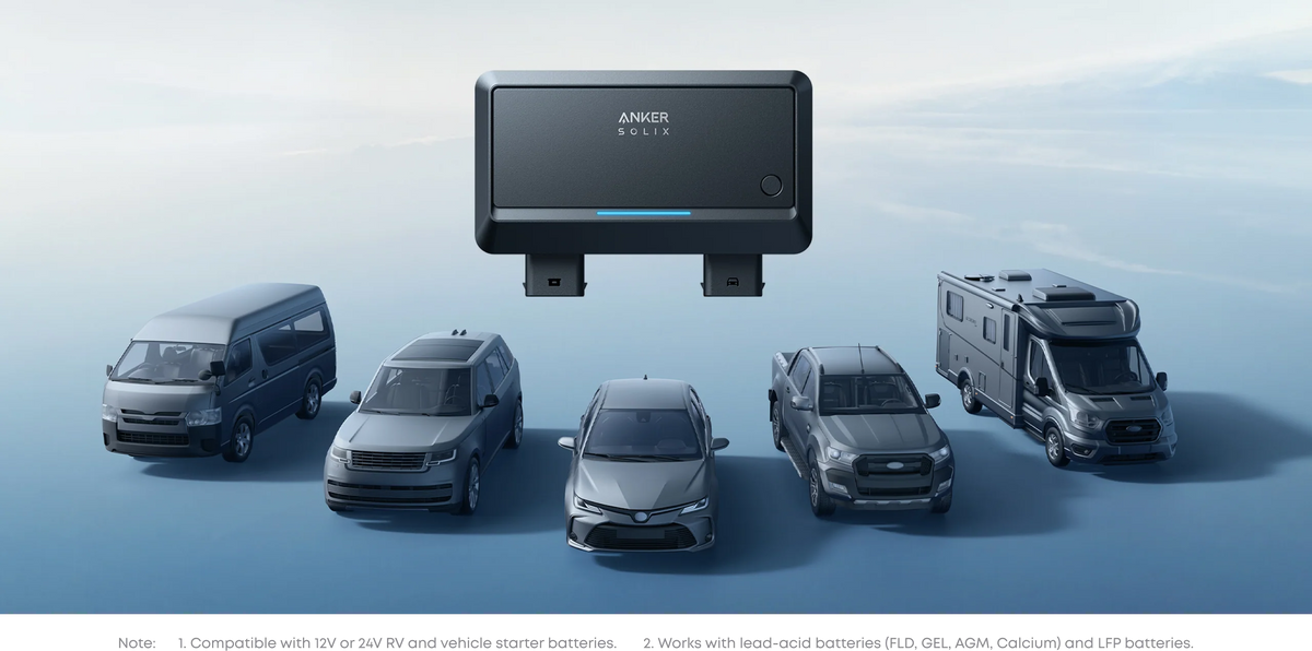 Anker SOLIX Alternator Charger For Power Stations Upto 800W & Reverse Charging