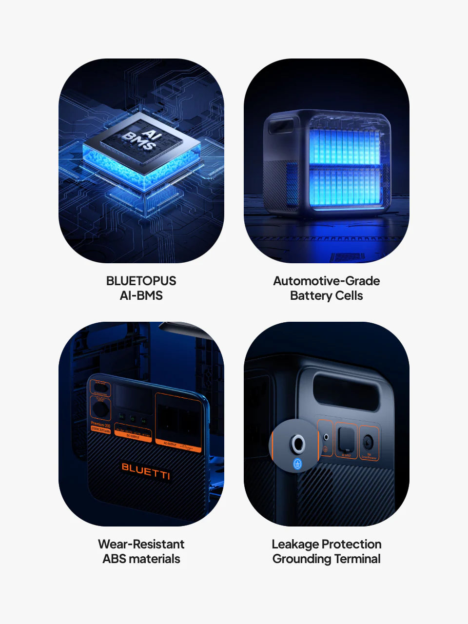BLUETTI PREMIUM 200 v2 Portable Battery Power Station 2073Wh 2700w