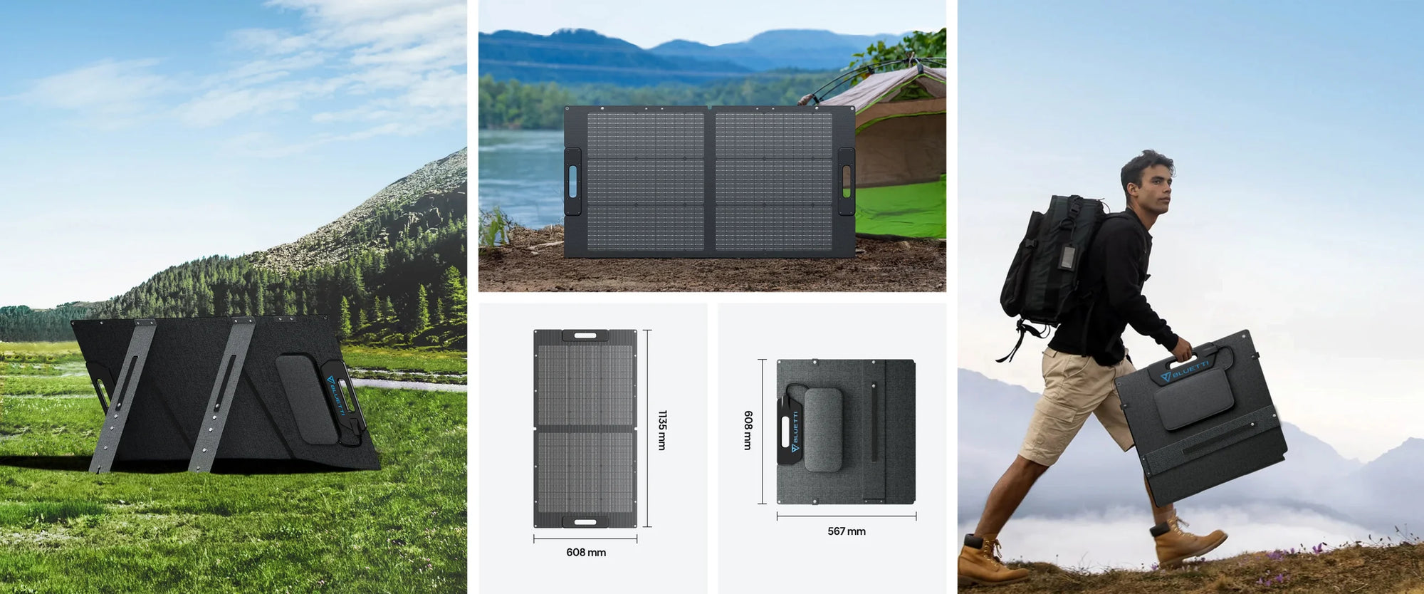 BLUETTI PV100 Portable Foldable 100W Solar Panel