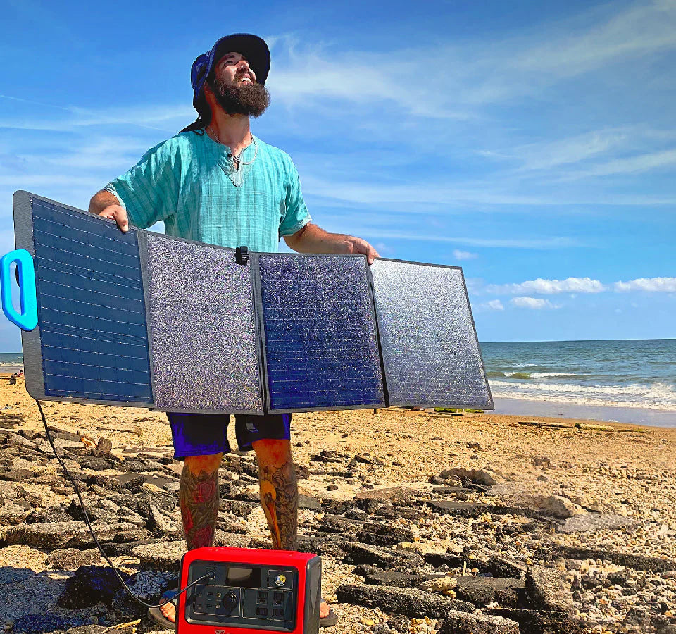 BLUETTI PV120 Foldable / Portable Monocrystalline Cells Solar Panel 120W