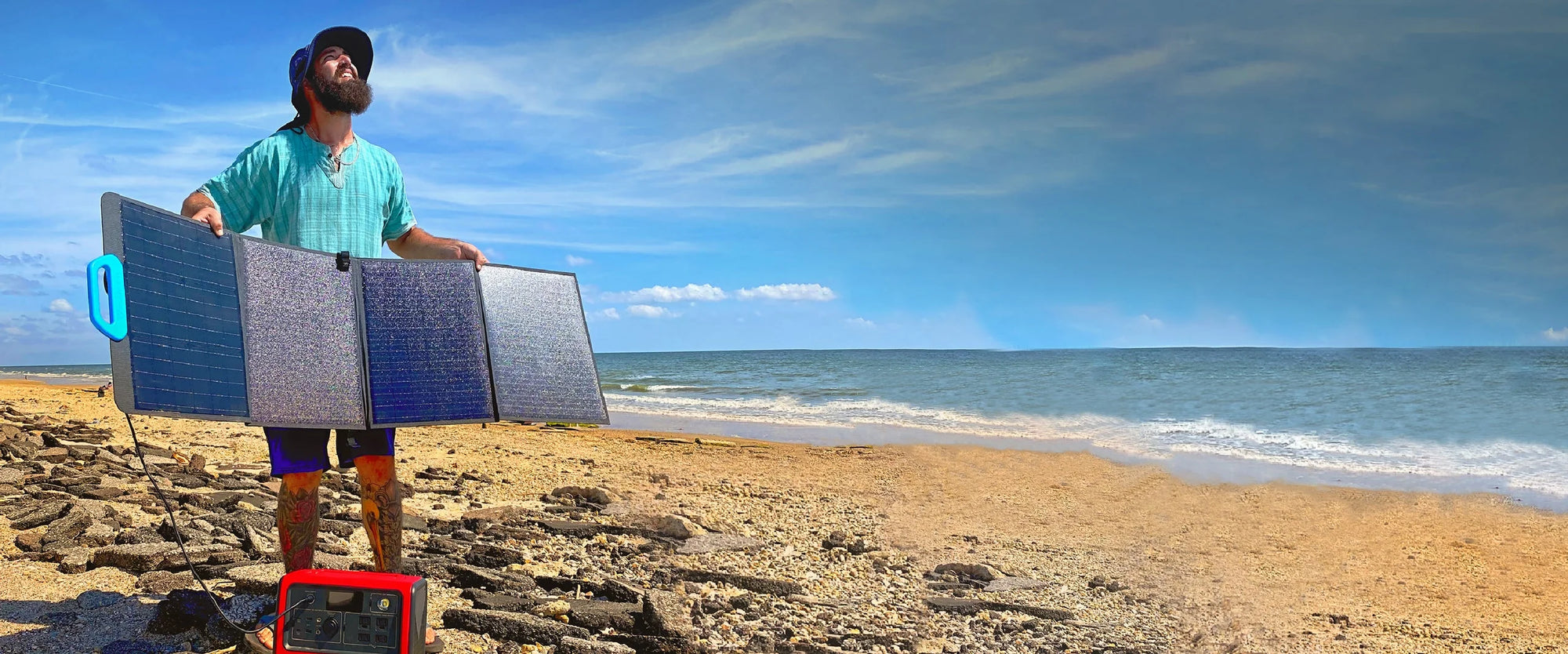 BLUETTI PV120 Foldable / Portable Monocrystalline Cells Solar Panel 120W