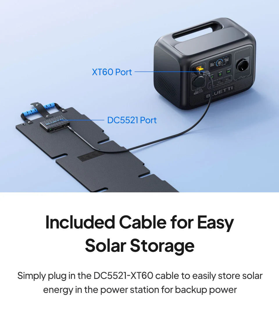 BLUETTI PV60F Portable Foldable Monocrystalline 60W Solar Panel