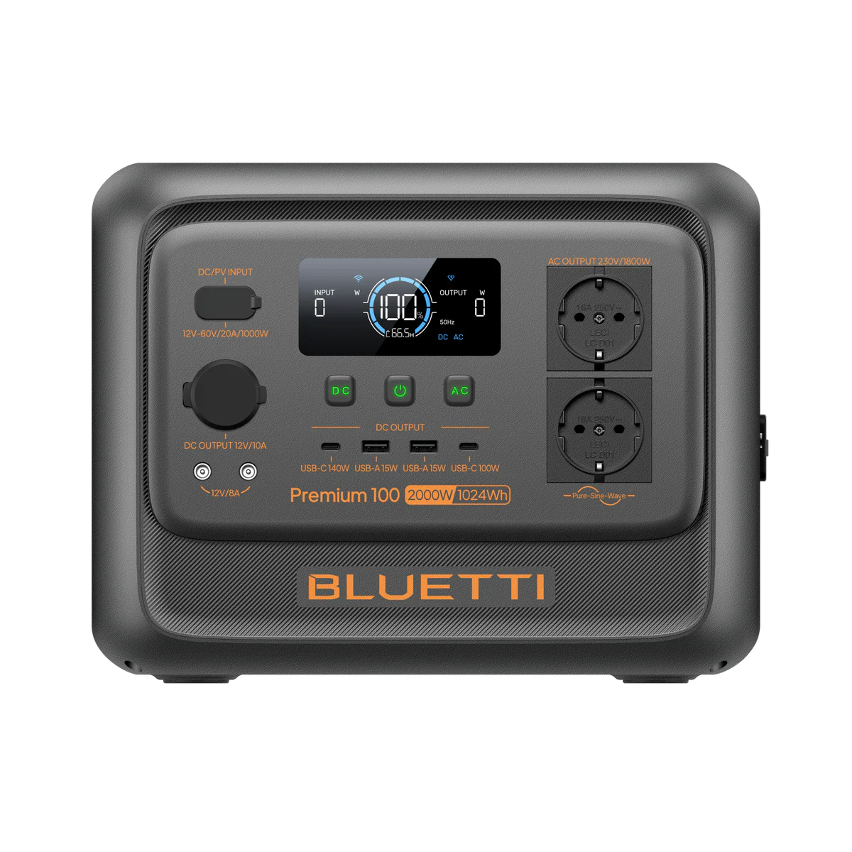 BLUETTI Premium 100 V2 Portable Power Station 2000W 1024Wh