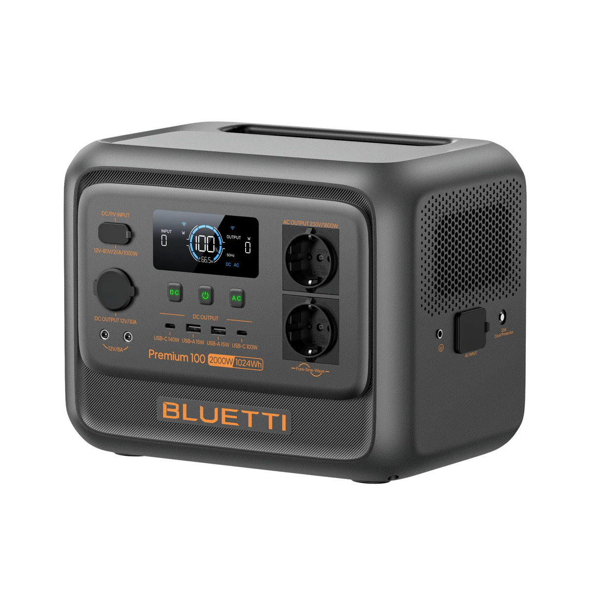 BLUETTI Premium 100 V2 Portable Power Station 2000W 1024Wh