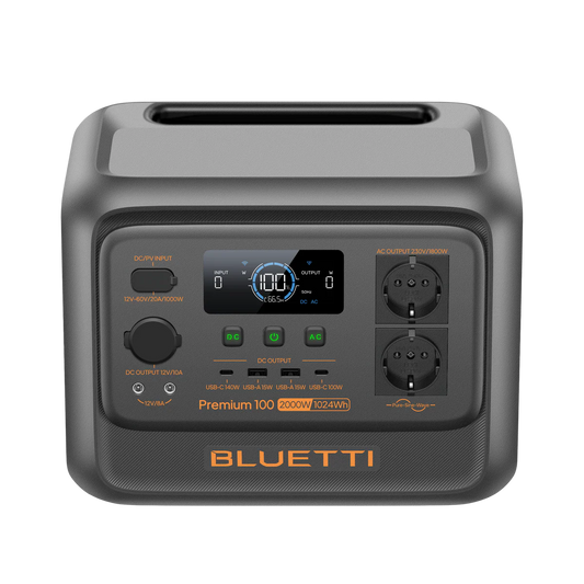Bluetti BLUETTI Premium 100 V2 Portable Power Station 2000W 1024Wh