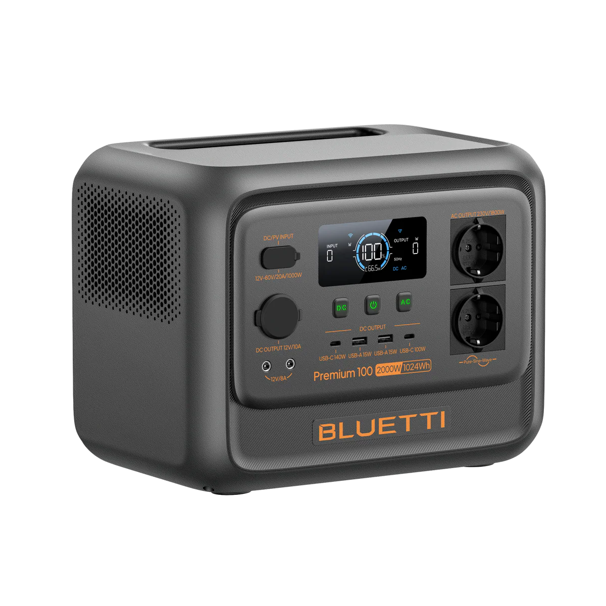 BLUETTI Premium 100 V2 Portable Power Station 2000W 1024Wh