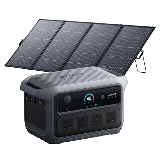 Anker Anker SOLIX C2000 Gen 2 Portable Battery Power Station With PS400 IP68 Bifacial Foldable 400W Solar Panel