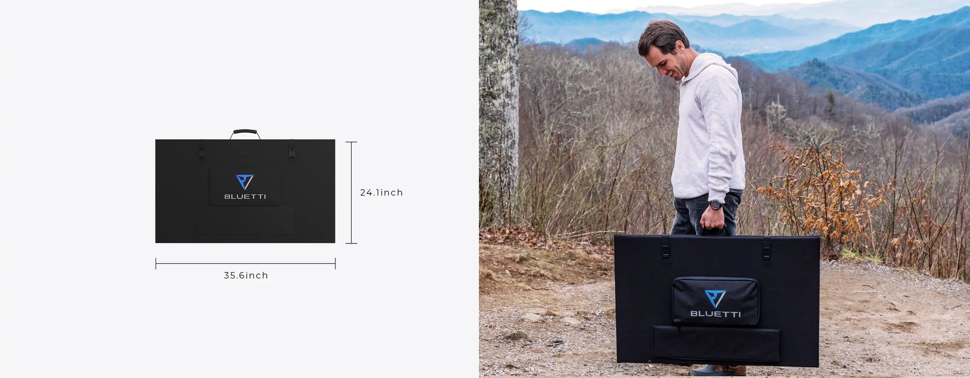 BLUETTI PV350 Portable IP65 Foldable 350W Solar Panel