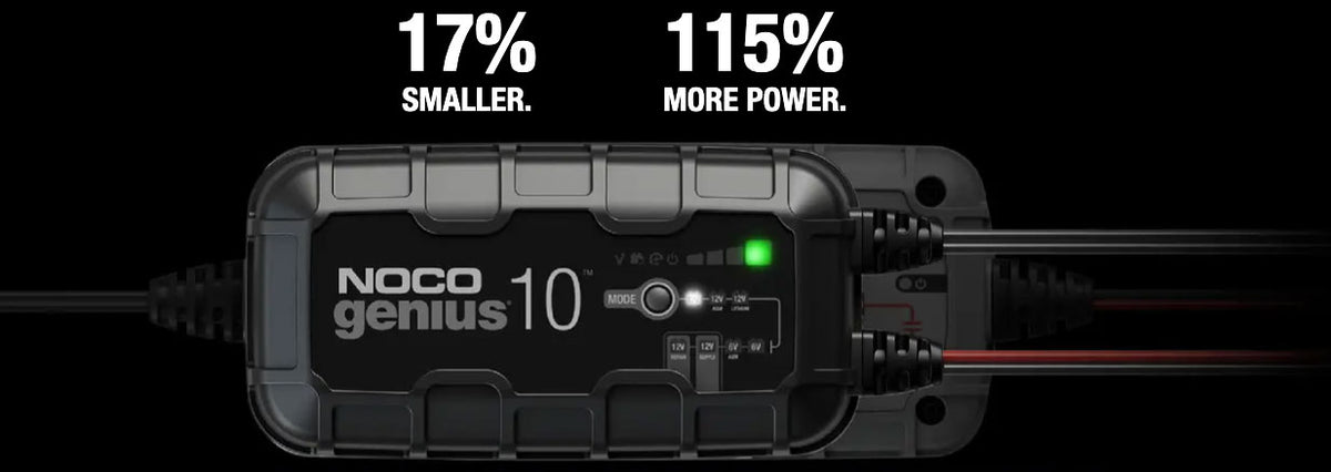 NOCO GENIUS10 Smart Trickle Battery Charger With EVA Protective Case