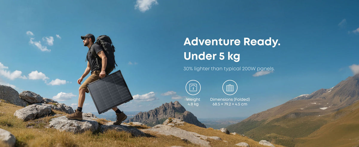 Anker SOLIX PS200 Bifacial Portable Ultra Light IP68 200W Solar Panel