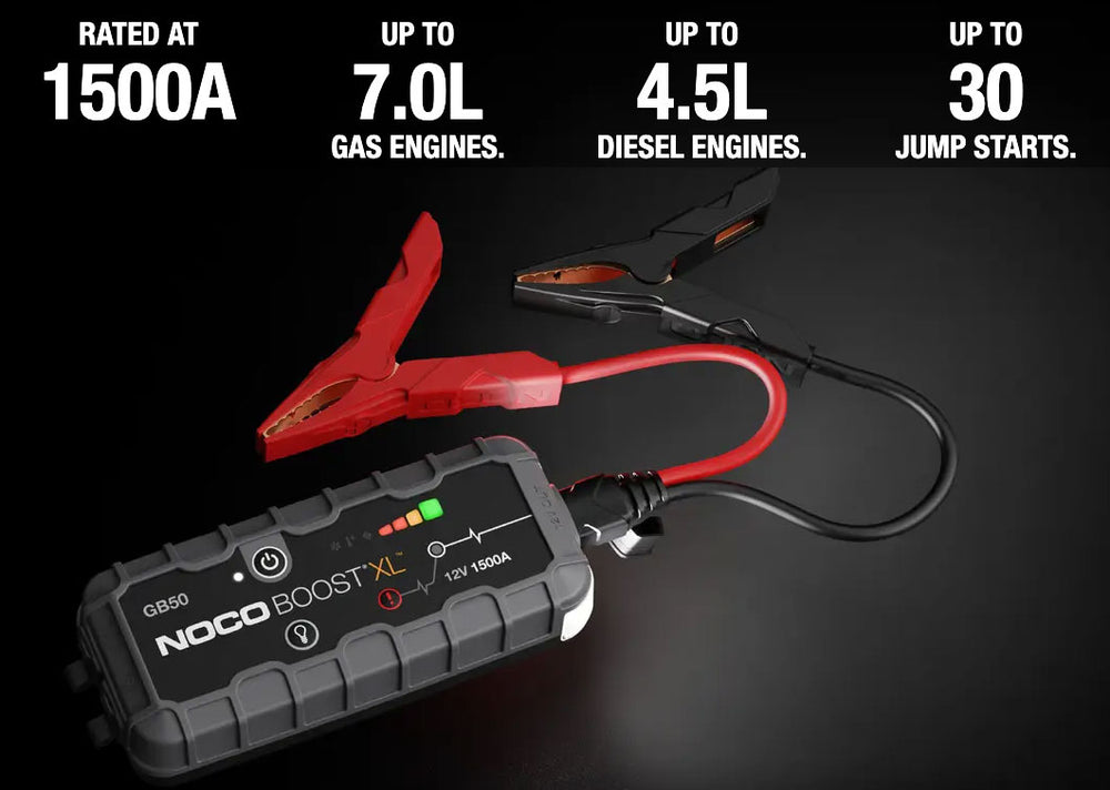 NOCO GB50 Boost XL Jump Starter 1500A With Protective Storage Case