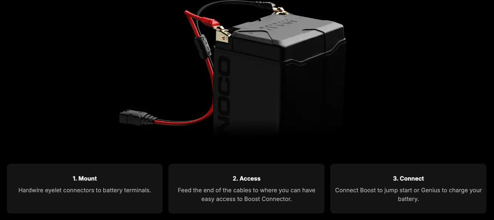 NOCO GBC007 Boost Eyelet heavy Duty Cable With X-Connect Adapter