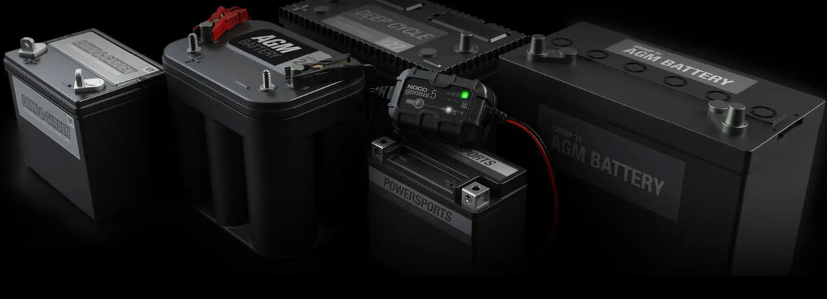 NOCO GENIUS5 Smart Trickle Battery Charger With EVA Protective Case