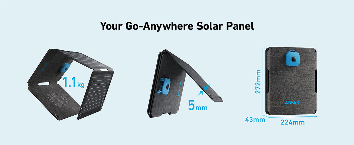 Anker SOLIX PS30 Portable Foldable 30W USB Output Solar Panel