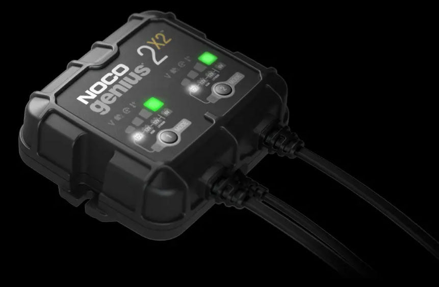 NOCO GENIUS2X2 Battery Maintainer 2-Bank 4-Amp Smart Trickle Battery Charger