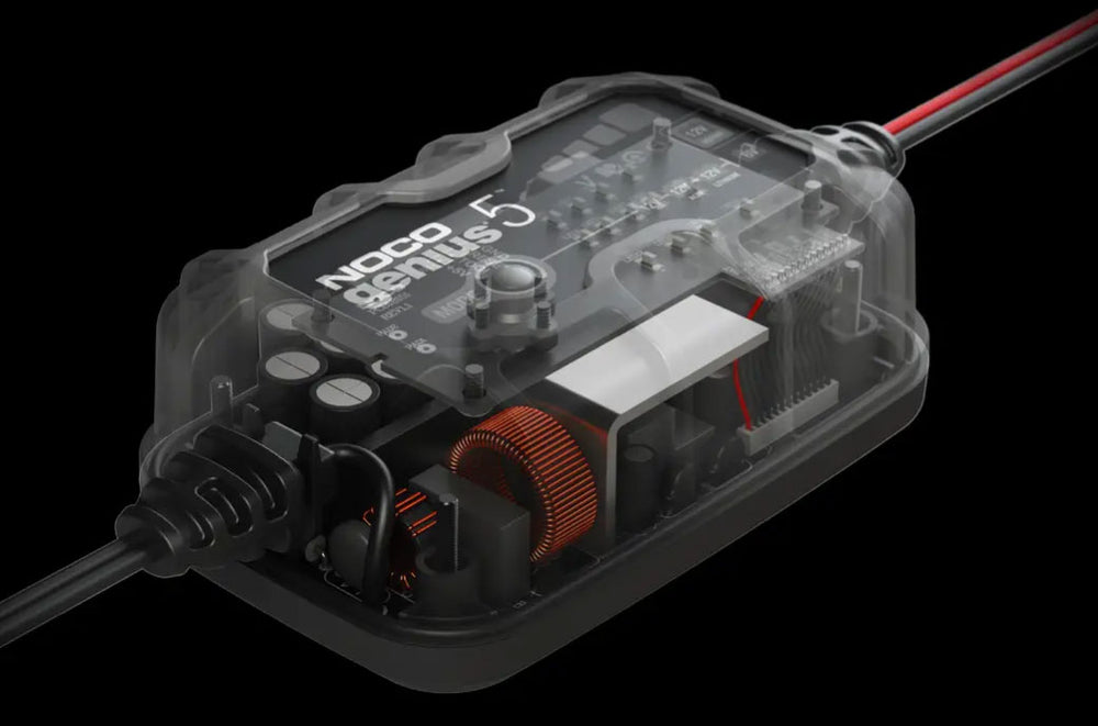 NOCO GENIUS5 Smart Trickle Battery Charger With EVA Protective Case