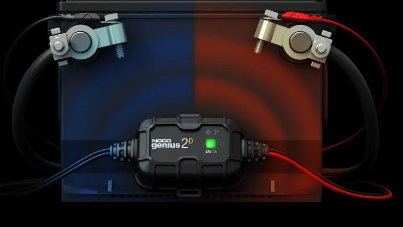 NOCO GENIUS2D Battery Maintainer 2A Trickle Battery Charger with Case