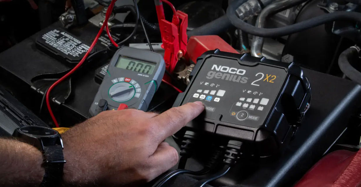 NOCO GENIUS2X2 Battery Maintainer 2-Bank 4-Amp Smart Trickle Battery Charger