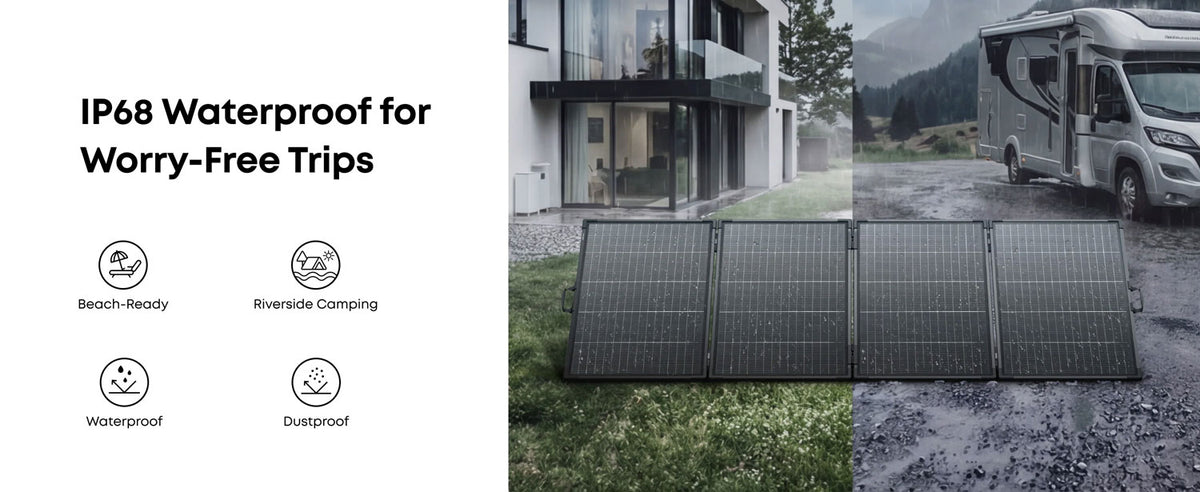 Anker Solix PS400 Portable Foldable 400W IP68 Solar Panel