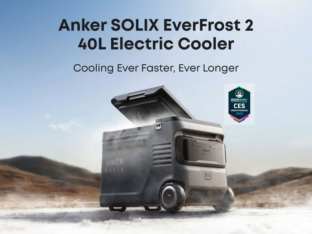 Anker Solix EverFrost 2 40L Electric Powered Cooler Portable Refrigerator