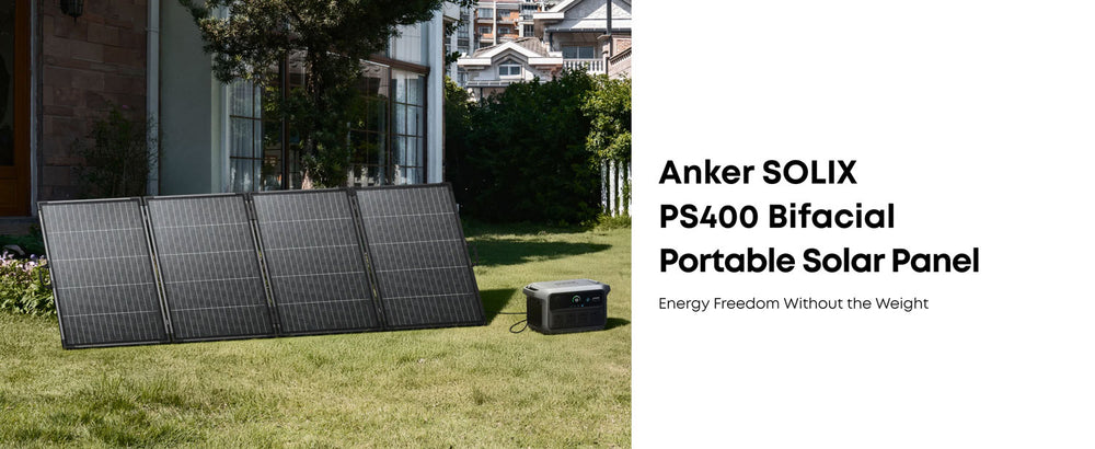 Anker SOLIX C2000 Gen 2 Portable Battery Power Station With PS400 Foldable 400W Solar Panel