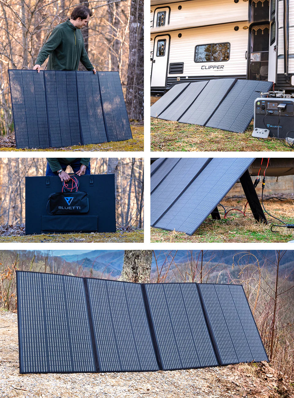 BLUETTI PV350 Portable IP65 Foldable 350W Solar Panel