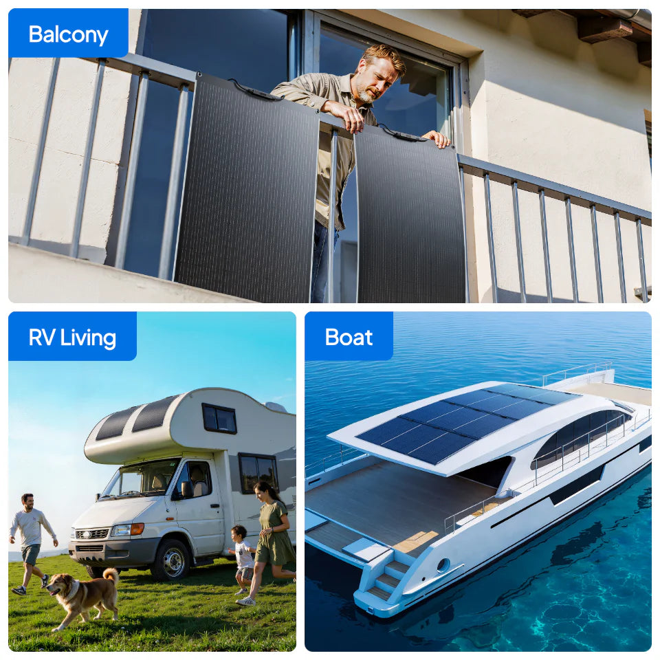 BLUETTI PV100FX 200W Flexible Solar Panel Set (2x 100W)